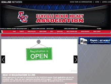 Tablet Screenshot of eckvilleminorhockey.com